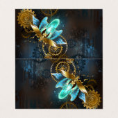 Steampunk Firefly Visitekaartjes (Buitenkant ongevouwen)
