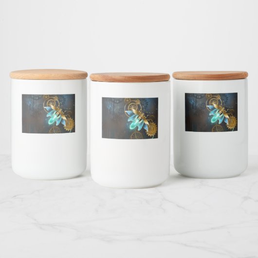 Steampunk Firefly Voedselcontainer Etiket (Flessen)