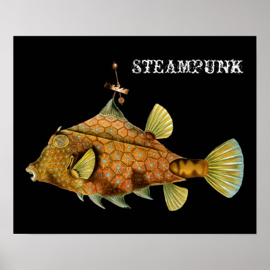 Steampunk Fish Poster (Voorkant)
