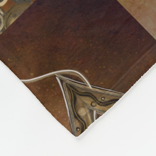 STEAMPUNK FLEECE DEKEN (Hoek)