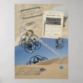 Steampunk Flute Fantasy Poster (Voorkant)