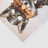  Steampunk Fox Art Tissuepapier (Detail)
