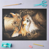 Steampunk Fox Head Tissuepapier (Craft)