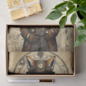  Steampunk Fox in een jas Tissuepapier (Geschenk)