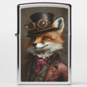 Steampunk Fox met een bril