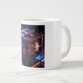 Steampunk Fractal Reflective Music Box Extra Grote Beker (Voorkant rechts)