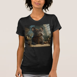 Steampunk Frenchie (Editie 1) - Slim fit damesmode T-shirt