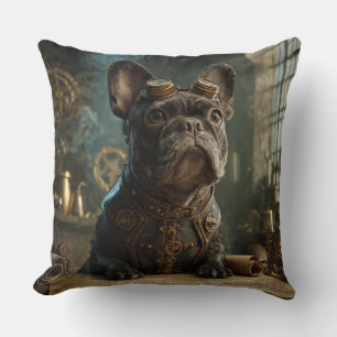 Steampunk Frenchie (Editie 1) - Worpkussen Kussen