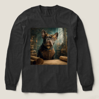 Steampunk Frenchie (Editie 2) - Lange Mouwen Tri-Blend Shirt