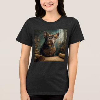 Steampunk Frenchie (Edition 2) - Tri-blend T- Shirt