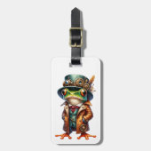 Steampunk Frog Bagagelabel (Voorkant verticaal)