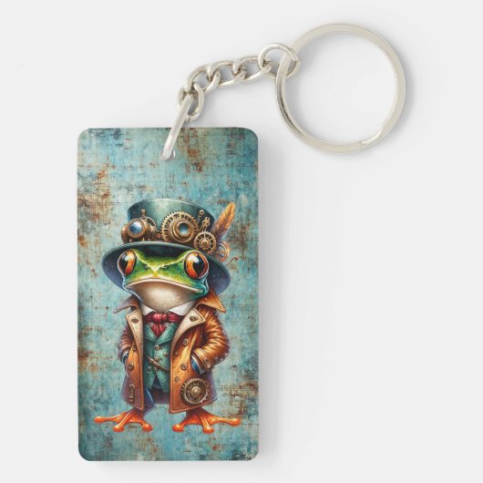 Steampunk Frog Sleutelhanger (achterkant)