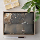 Steampunk futuristische giraffe decoupage tissuepapier (Geschenk)