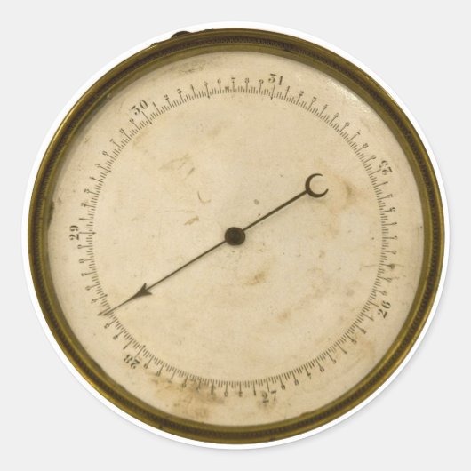 Steampunk Gage Ronde Sticker (Voorkant)