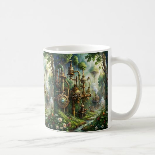 Steampunk Garden Café Mug (Droite)