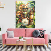 Steampunk Garden Canvas Art (Insitu (Woonkamer))
