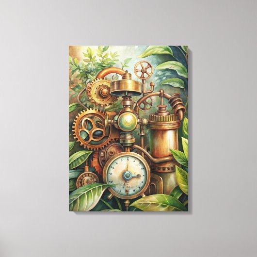 Steampunk Garden Canvas Art Afdruk (Voorkant)