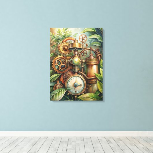 Steampunk Garden Canvas Art Afdruk (Insitu (Houten vloer))