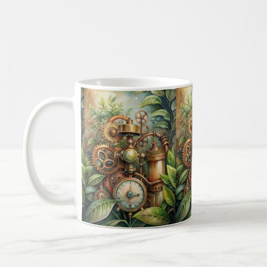 Steampunk Garden Coffee Mok (Links)