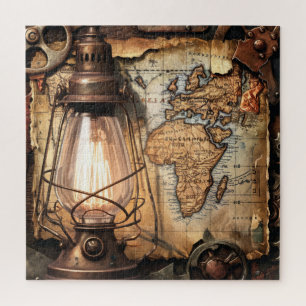 Steampunk gas licht puzzel