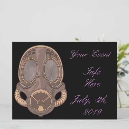 Steampunk Gas Mask Thunder_Cove (Staand voorkant)