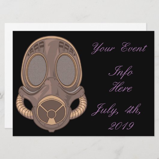 Steampunk Gas Mask Thunder_Cove (Voorkant / Achterkant)