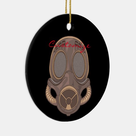 Steampunk Gasmaskers Thunder_Cove Keramisch Ornament (Rechts)