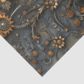 Steampunk Gears and Springs Flowers voor Decoupage Tissuepapier (Detail)