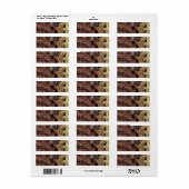 Steampunk Gears & Baubles Wedding Etiket (Full Sheet)