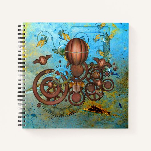 Steampunk Gears Collage Sketch Notitieboek (Voorkant)