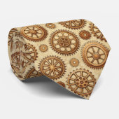 Steampunk Gears Custom Necktie Tie Stropdas (Opgerold)