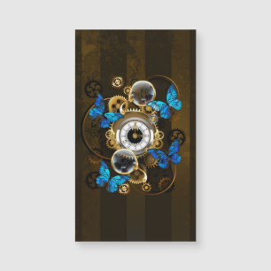 Steampunk Gears en Blue Butterflies