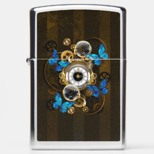 Steampunk Gears en Blue Butterflies