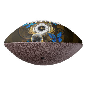 Steampunk Gears en Blue Butterflies American Football