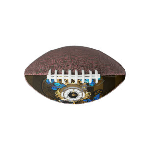 Steampunk Gears en Blue Butterflies American Football