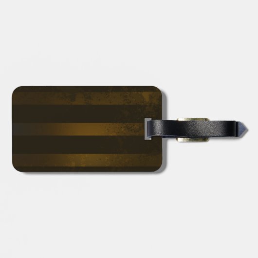 Steampunk Gears en Blue Butterflies Bagagelabel (Achterkant horizontaal)