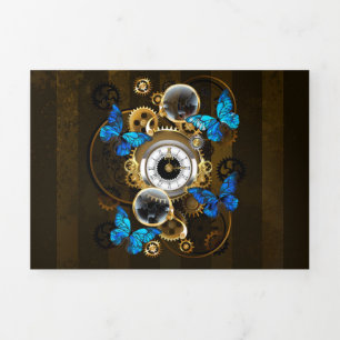 Steampunk Gears en Blue Butterflies Drieluik Aankondiging