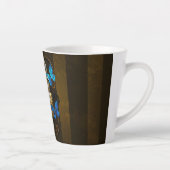 Steampunk Gears en Blue Butterflies Latte Mok (Rechts)