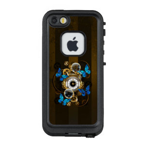 Steampunk Gears en Blue Butterflies LifeProof FRÄ’ iPhone SE/5/5s Hoesje