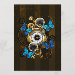 Steampunk Gears en Blue Butterflies Menu