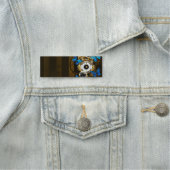 Steampunk Gears en Blue Butterflies Naamplaatje (In situ)