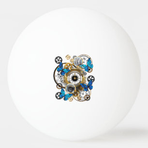 Steampunk Gears en Blue Butterflies Pingpongballen