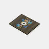 Steampunk Gears en Blue Butterflies Post-it® Notes (Schuin)
