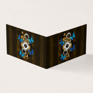 Steampunk Gears en Blue Butterflies Visitekaartjes