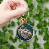 Steampunk Gears en Dragonfly Heart Sleutelhanger (Hand)