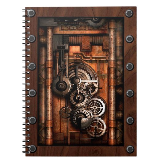 SteamPunk Gears en Rivets Notitieboek (Voorkant)