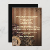 Steampunk Gears Gothic Kaart (Voorkant / Achterkant)