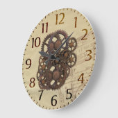 Steampunk Gears Grote Klok (Hoek)