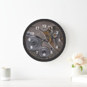 Steampunk Gears leuk b cool Large Clock Grote Klok (Huis)