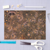 Steampunk Gears ontkoppelen achtergrond Tissuepapier (Craft)